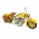 Moto miniature métal, Mod Jaune, L 27 cm