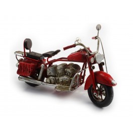 Moto miniature métal, Mod Rouge, L 27 cm