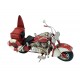 Moto vintage Rouge : Harley Davidson & Surf, L 28 cm