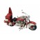 Moto vintage Rouge : Harley Davidson & Surf, L 28 cm