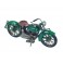Moto en métal rétro, Modèle 2 Tons Bleu et Blanc, L 27 cm