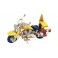 Moto vintage Jaune : Harley Davidson & Surf, L 19 cm