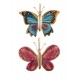 Set 2 papillons à suspendre, Mod 1, H 8 cm