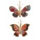 Set 2 papillons à suspendre, Mod 2, H 8 cm
