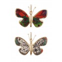 Set 2 papillons à suspendre, Mod 3, H 8 cm