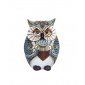 Figurine Chouette Collection Opaline, Moyenne, H 13 cm