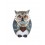 Figurine Chouette Collection Opaline, Moyenne, H 13 cm