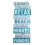 Déco murale Bois multi-mots, Thème Plage, H 60 cm