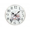 Horloge MDF Rétro : Mod Vespa, Diam 34 cm