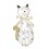 Figurine Chat Debout, Collection Felicity, Mod 1, H 17 cm