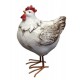 Animal Déco : La Poule Charmante, Taille XL, H 24 cm