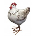 Animal Déco : La Poule Charmante, Taille XL, H 24 cm
