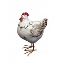 Animal Déco : La Poule Charmante, Taille L, H 19 cm