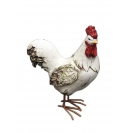 Animal Déco : Le Coq Charmant, Taille L, H 22 cm