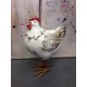 Animal Déco : La Poule Charmante, Taille L, H 14 cm