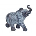 Statuette Eléphant Design : Modèle Blue Elephant, H 16 cm