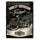 Plaque 3D Métal Harley Davidson : Flathead Legend 1929-1974, 40 x 30 cm