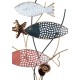 Statuette Papillon Design XL Fer, Design multicolore, H 40 cm