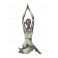 Statuette Femme XL : Yoga Mains levées & jointes, H 40 cm