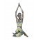 Statuette Femme XL : Yoga Mains levées & jointes, H 40 cm