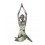 Statuette Femme XL : Yoga Mains levées & jointes, H 40 cm