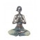 Statuette Zen Femme : Yoga Lotus, H 22 cm