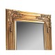 Grand miroir Baroque sur pied, encadrement dorée, hauteur 164 cm