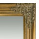 Grand miroir Baroque sur pied, encadrement dorée, hauteur 164 cm