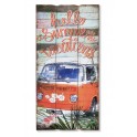 Déco murale bois Summer time : Combi Orange, H 60 cm