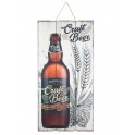 Déco Murale Bois : Bière Artisanale fraîche, H 60 cm
