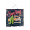 Panneau Bois Suspension : Surfing Time & Combi, H 40 cm