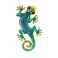 Le gecko coloré, modèle bleu H15 cm
