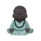 Bouddha Assis Baby Zen, Mod Bleu, H 22 cm