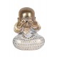 Statuettes déco : Set 3 Moines de la Sagesse, White & Gold, H 12 cm