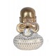 Statuettes déco : Set 3 Moines de la Sagesse, White & Gold, H 12 cm