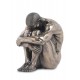 Statuette homme : Introspection, hauteur 15 cm