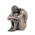 Statuette homme : Introspection, hauteur 15 cm