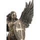 Statuette résine : L'archange Saint Michel, H 35 cm