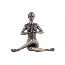 Statuette Femme Antic Line, Collection Yoga, Hauteur 13 cm