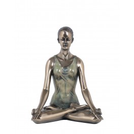 Statuette Femme Antic Line, Coll Yoga, Modèle 1, L 14 cm