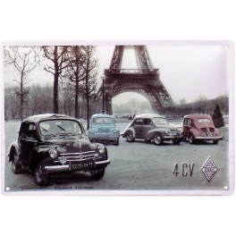 Plaque Métal bombée : La Renault 5 Alpine, 30 x 20 cm