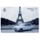 Plaque Métal 3D R16: Renault 16 colorisée à Paris, H 30 x 40 cm