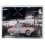 Plaque Métal bombée : Citroën Dauphine verte, 30 x 20 cm