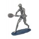 Statuette Sport : Le Joueur de Tennis, Finition Antic Line, H 18 cm