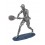 Statuette Sport : Le Joueur de Tennis, Finition Antic Line, H 18 cm