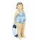 Figurine Bord de Mer : Baigneuse Ronde Debout, Mod Candy Suit, H 20 cm