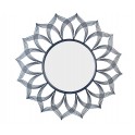 Miroir Design : Modèle Indus Soleil en métal 2, H 78 cm
