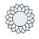 Miroir Design : Modèle Indus Soleil en métal 2, H 78 cm