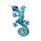 Le Gecko Bleu et Vert en métal, Collection Tropik H 23 cm