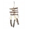 Suspension déco Mer : Coquillages et Bois flotté, H 40 cm